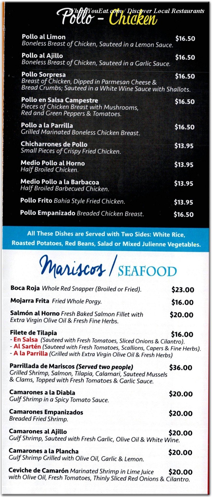 menu image