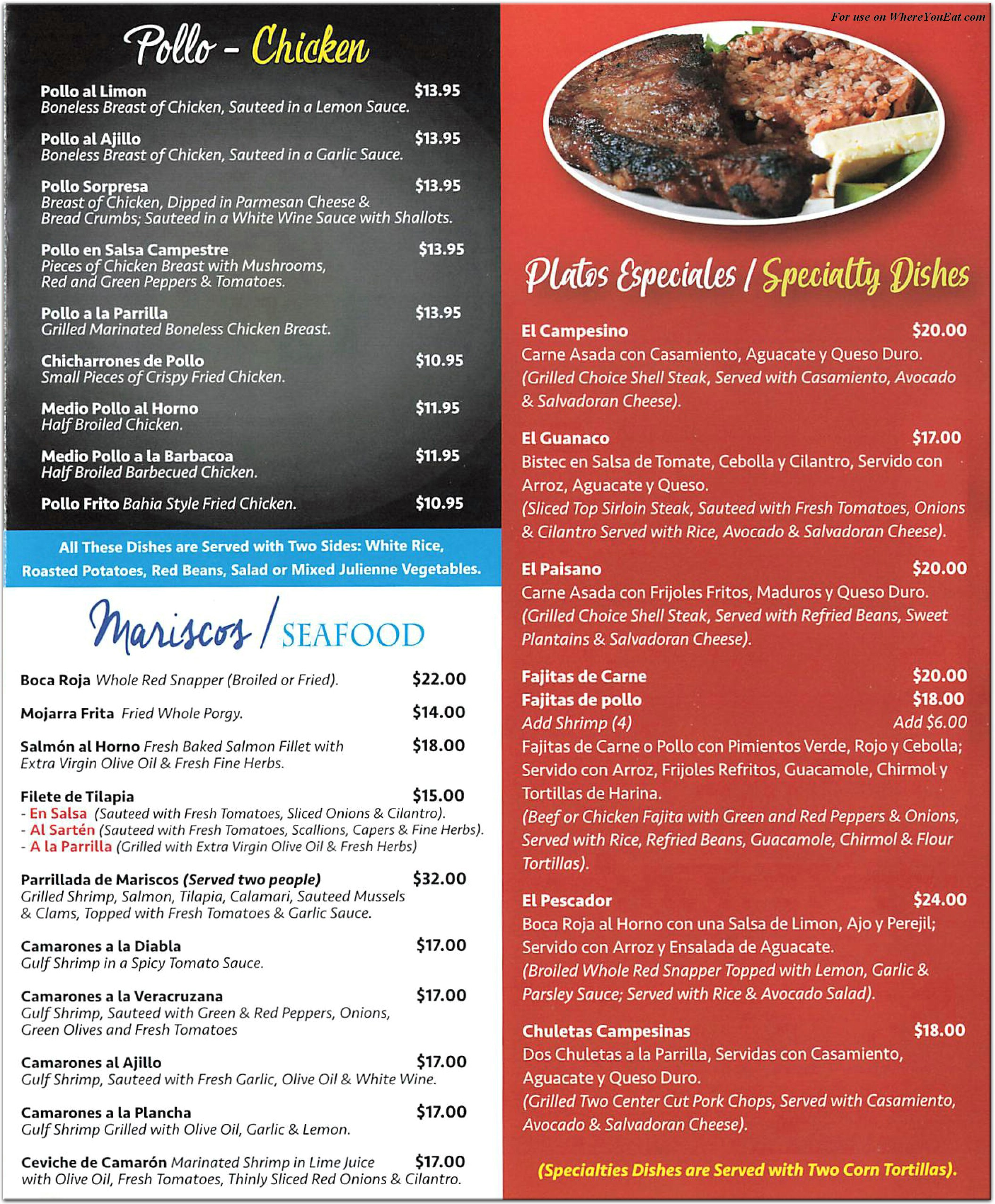 menu image