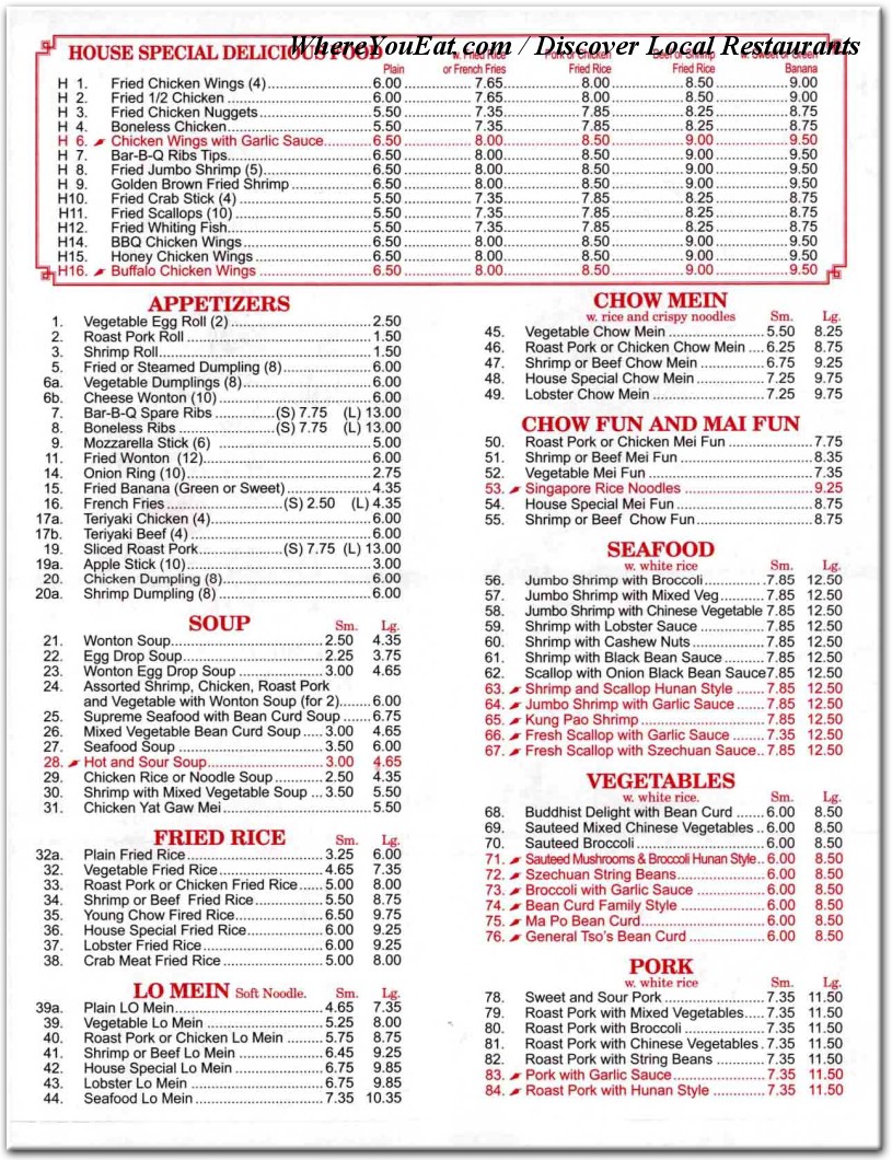 menu image