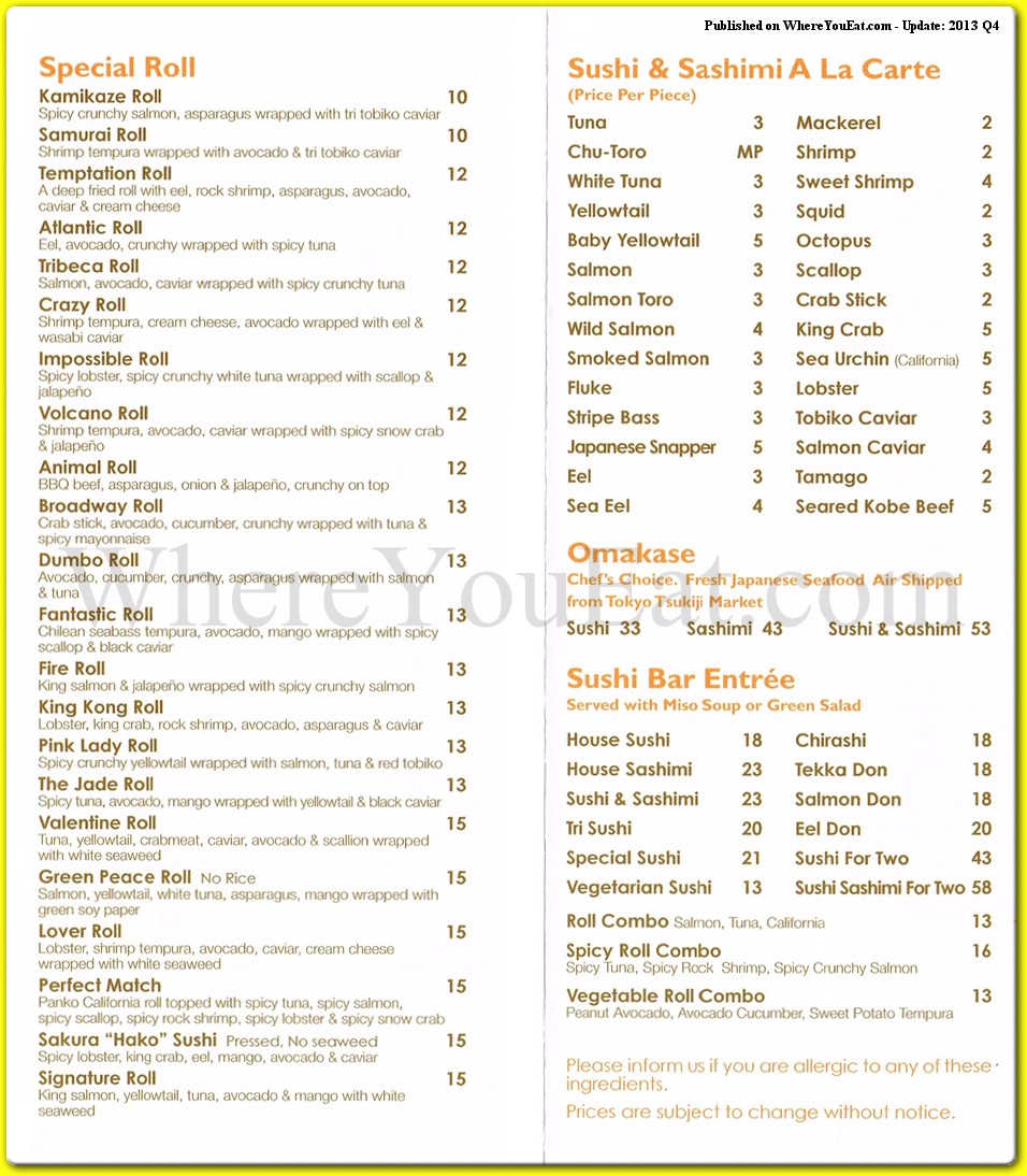 menu image