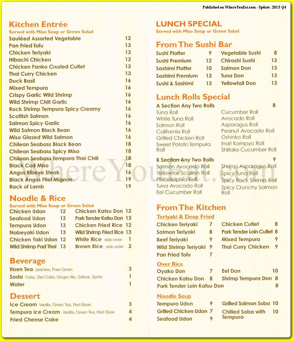 menu image