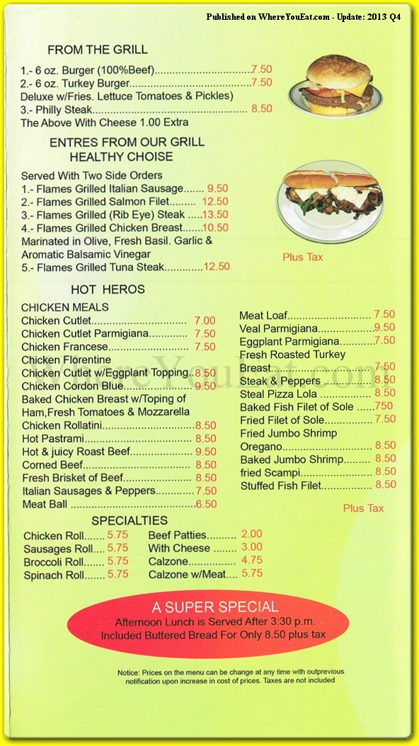 menu image