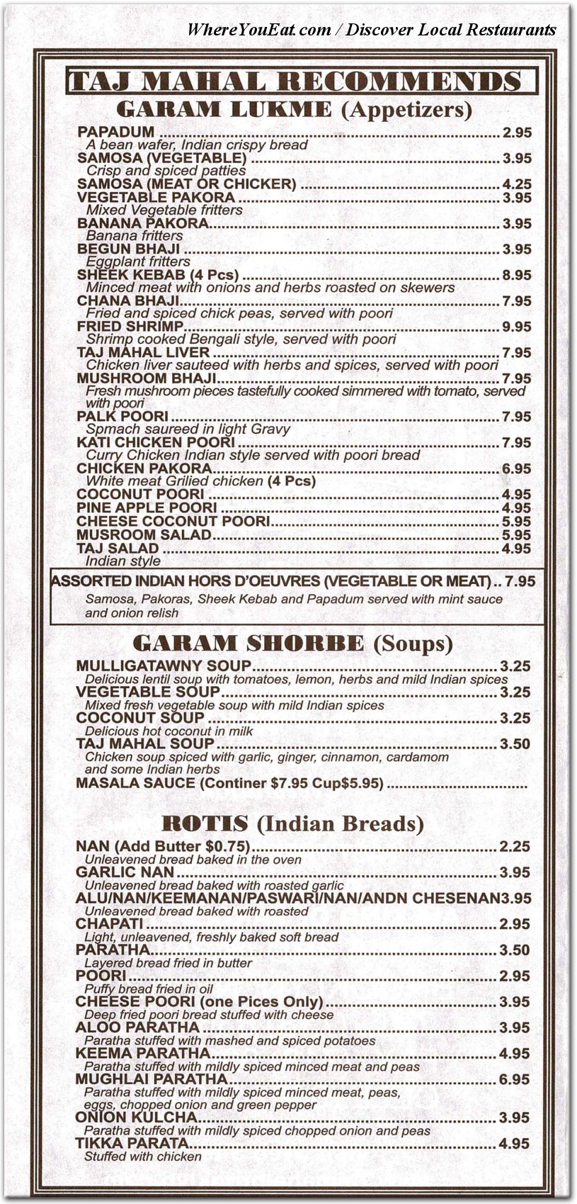 menu image