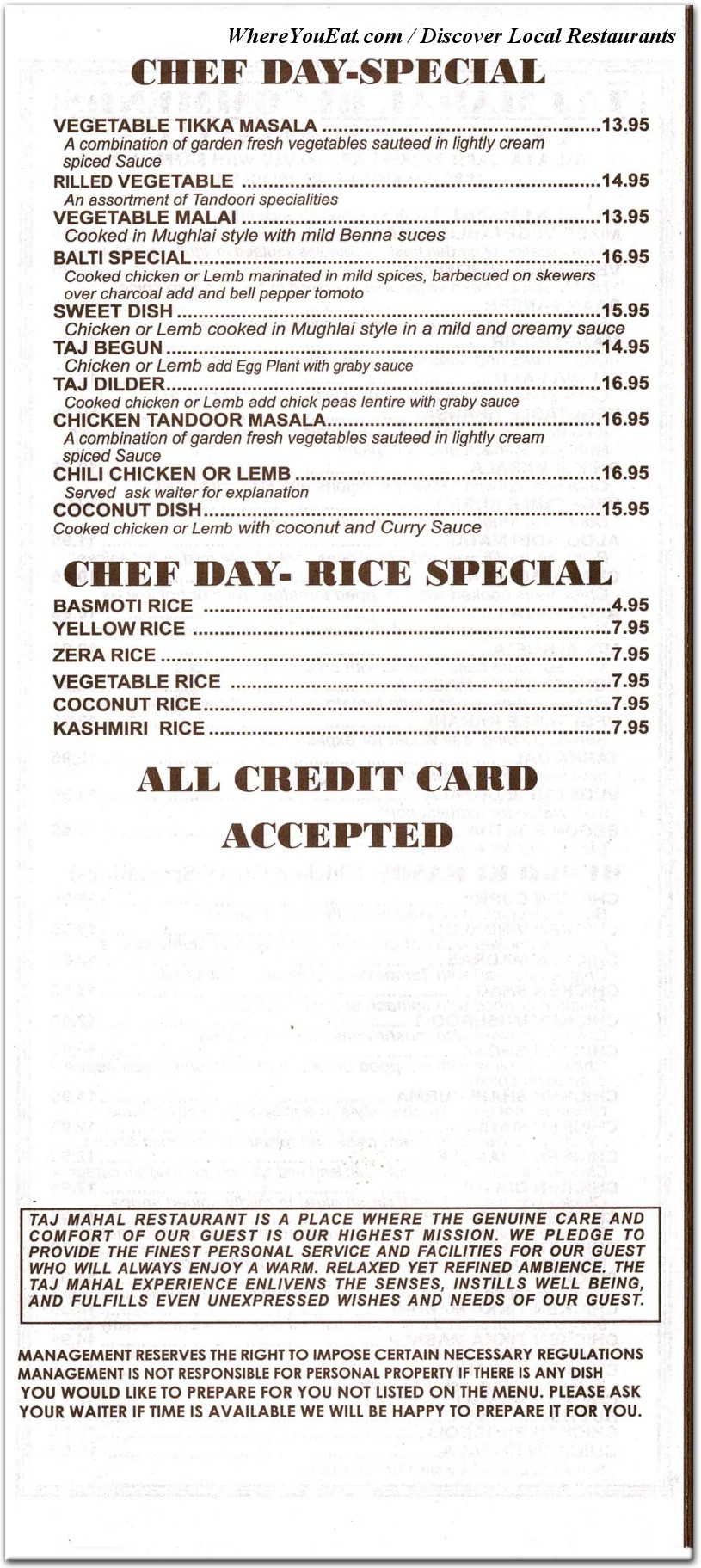 menu image