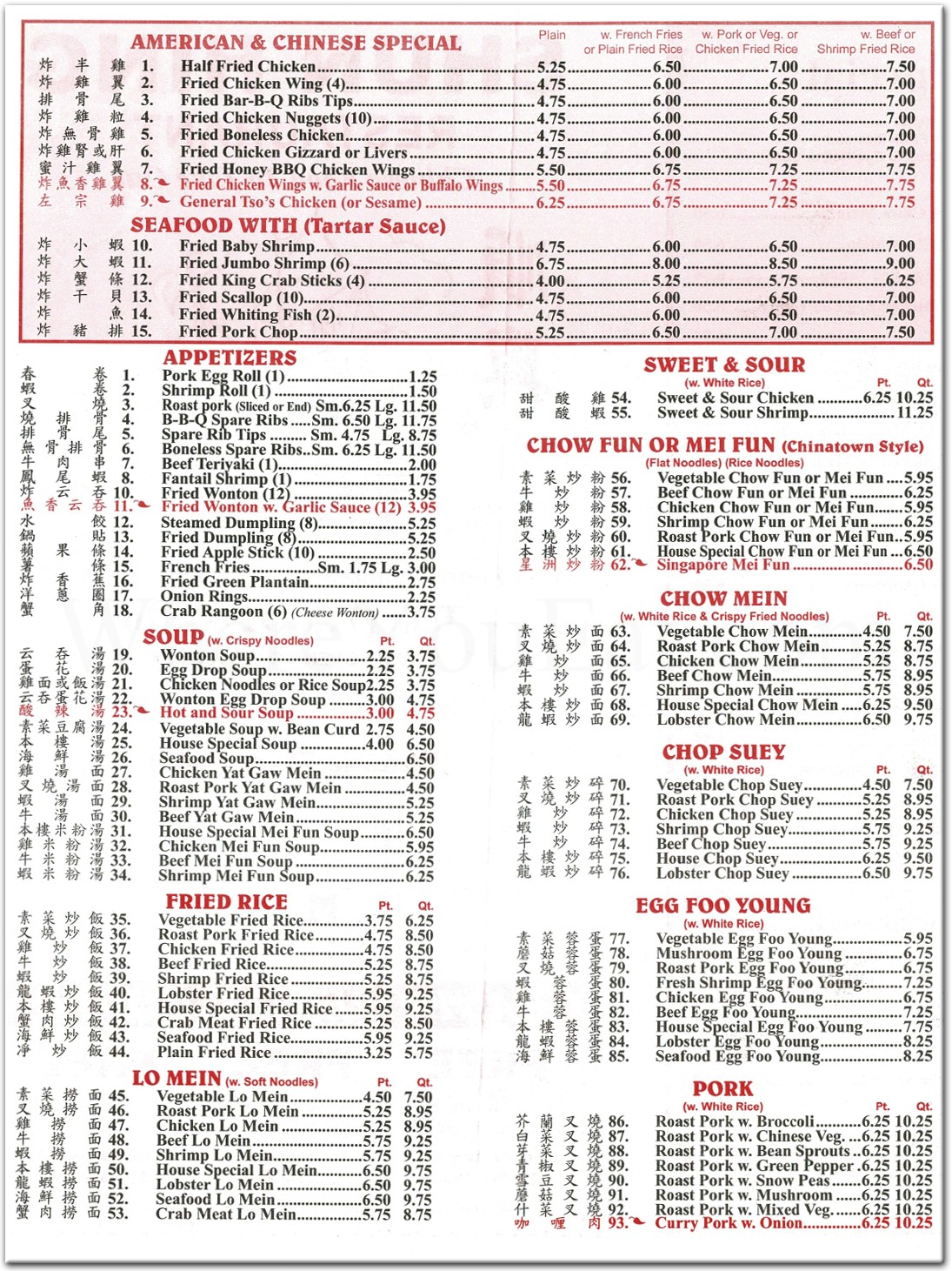 menu image