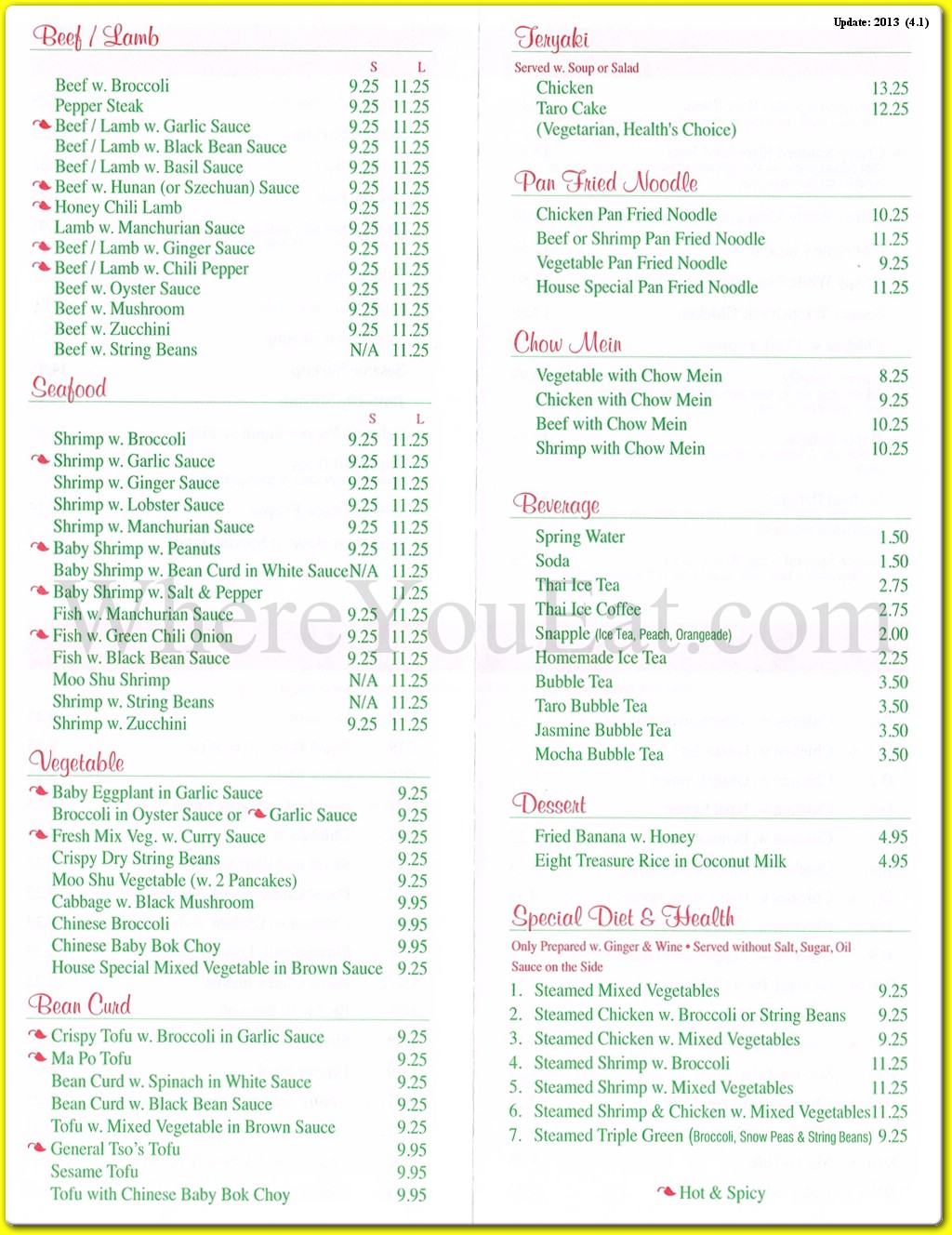 menu image