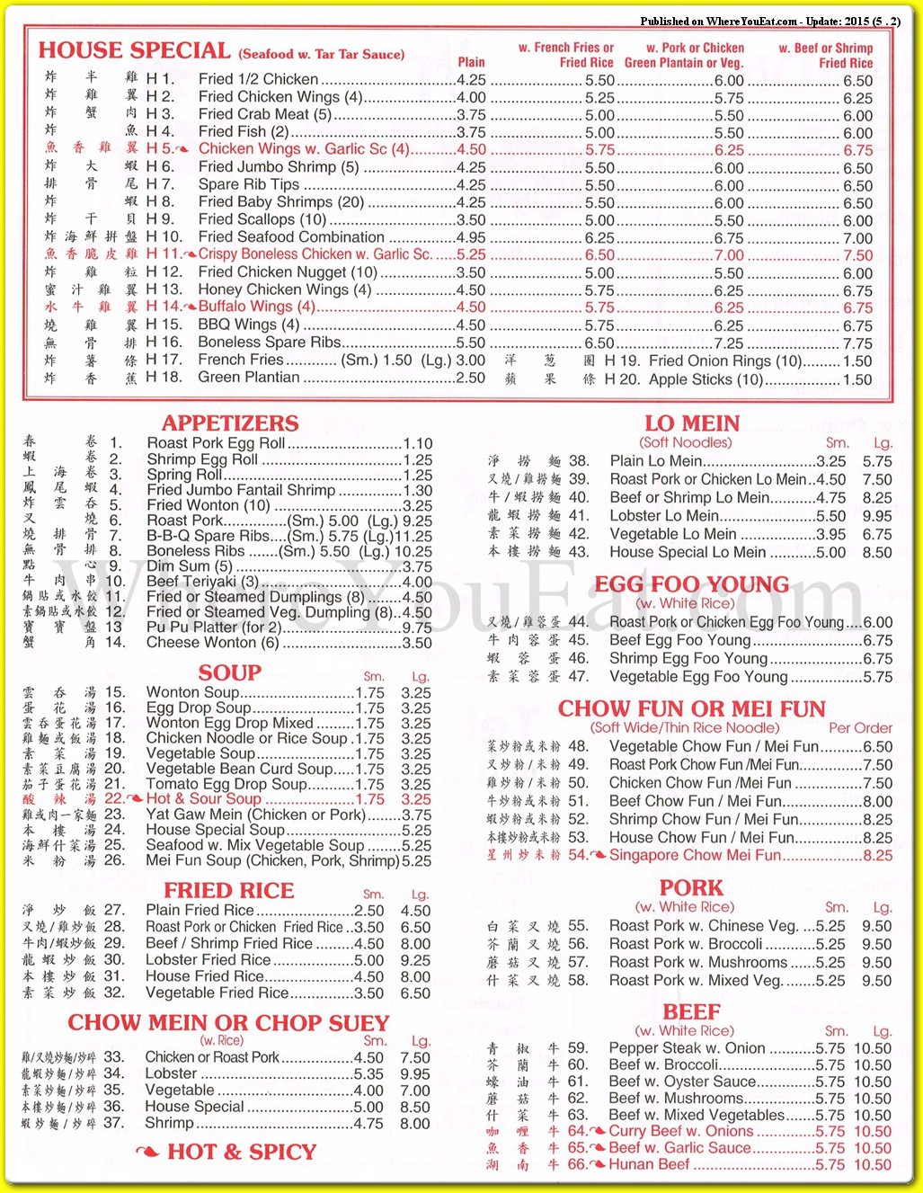 menu image