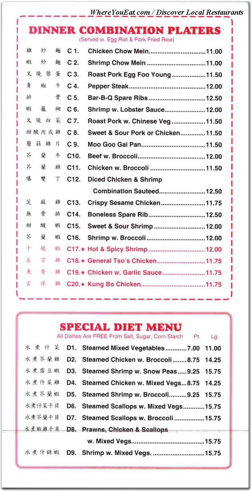 menu image