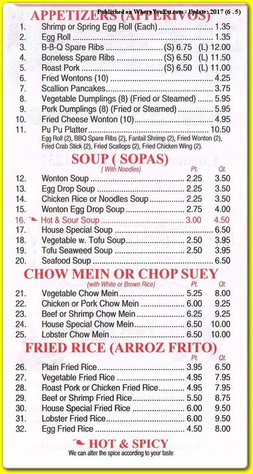 menu image