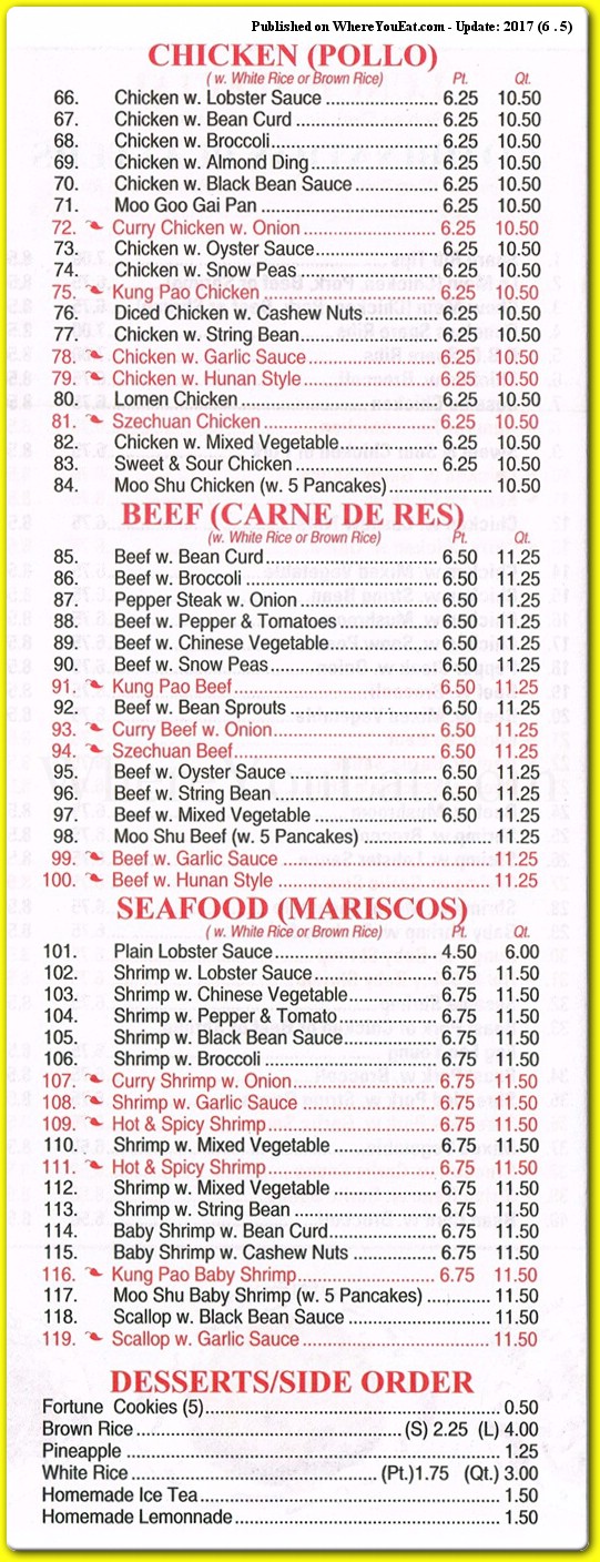 menu image