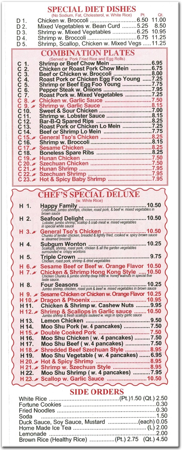 menu image