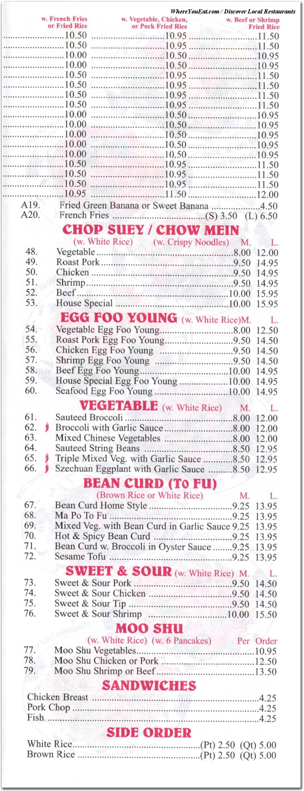 menu image