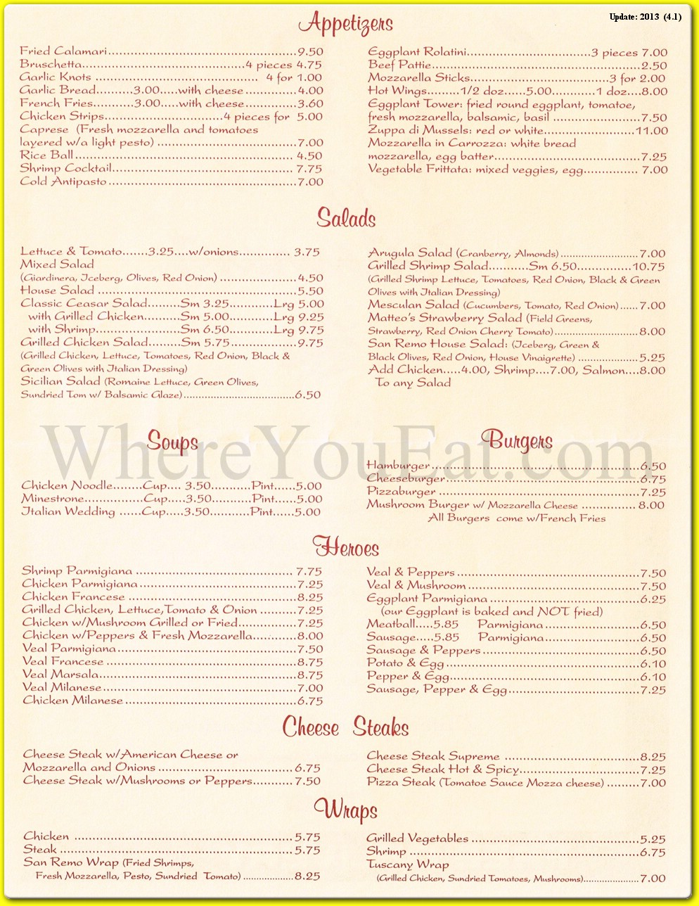 menu image