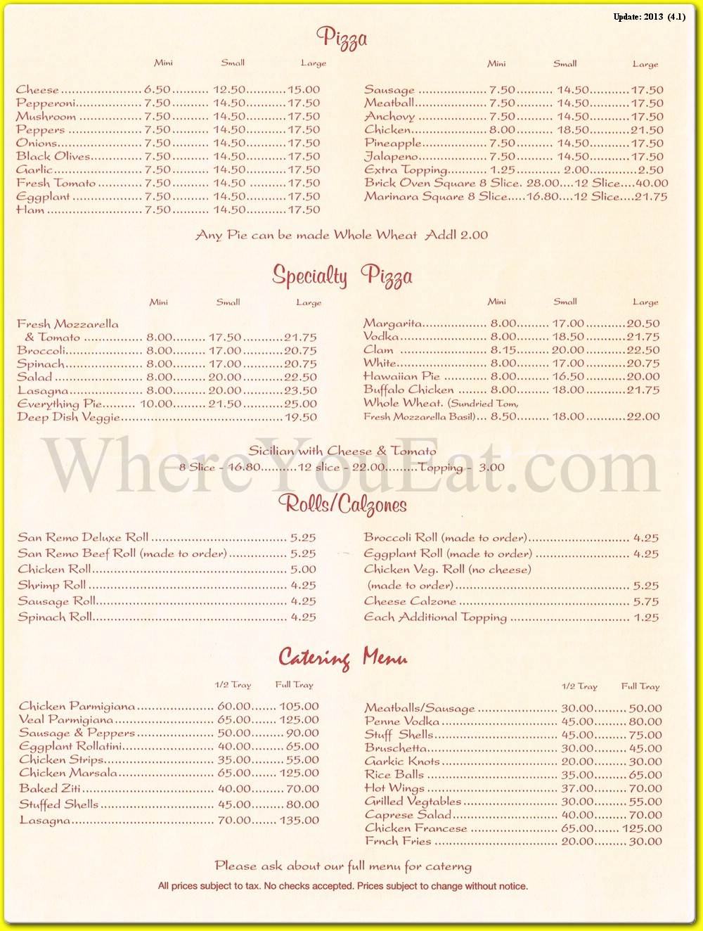 menu image