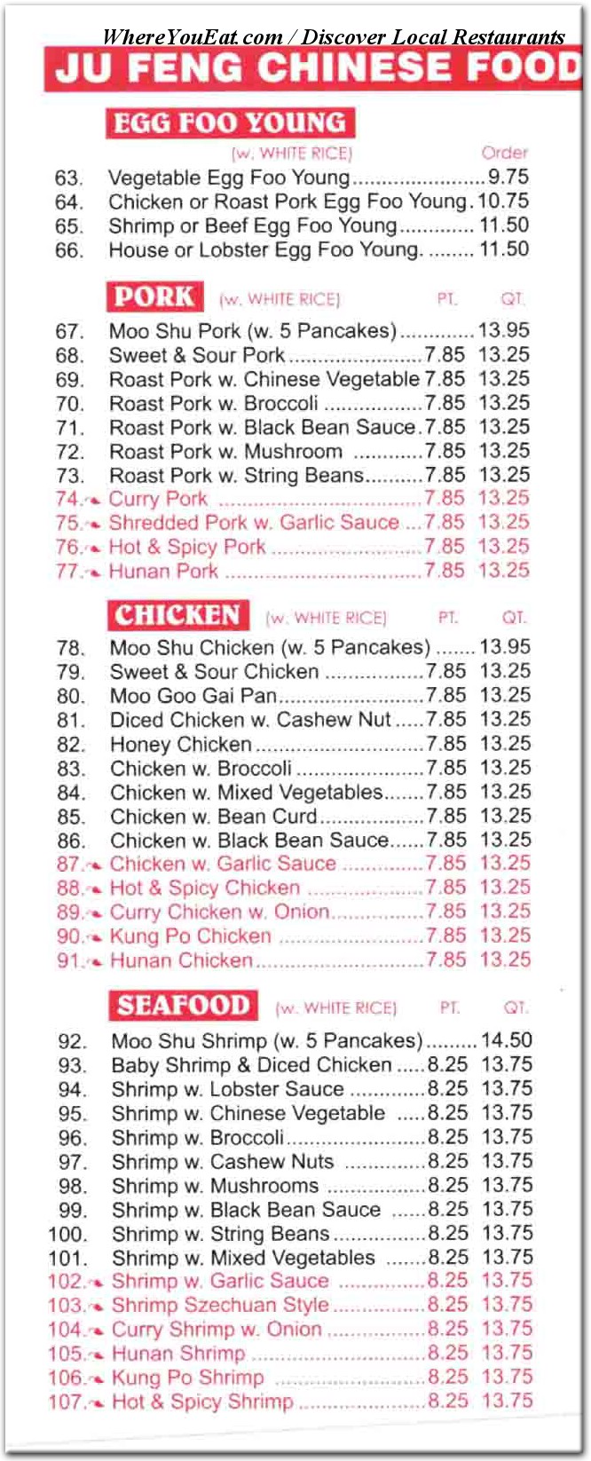 menu image