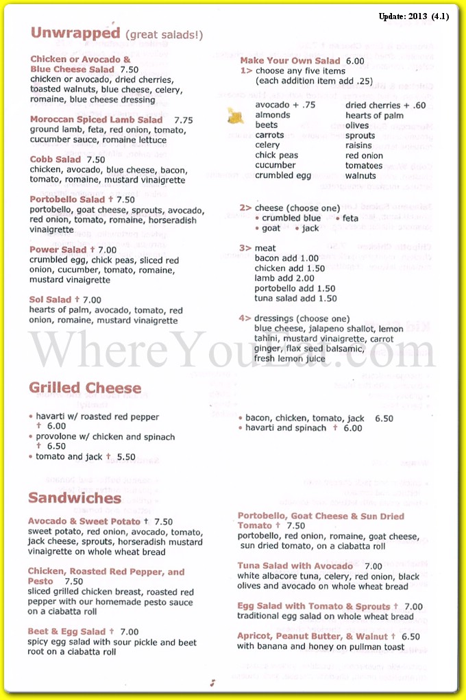 menu image