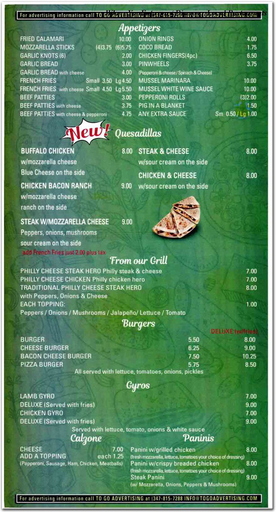 menu image