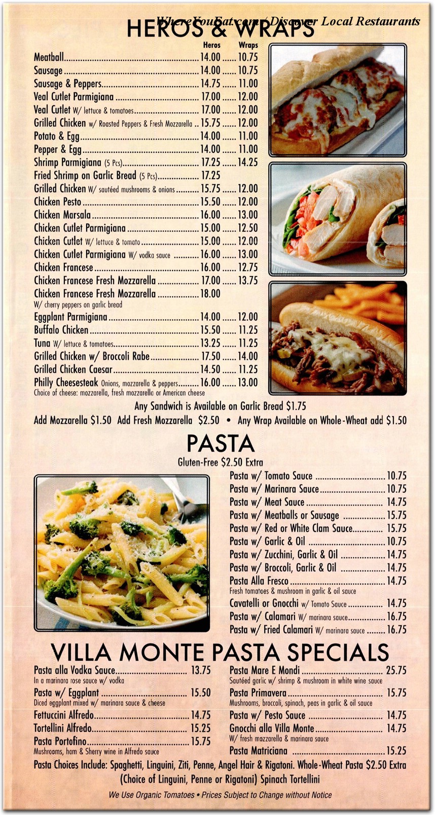 menu image