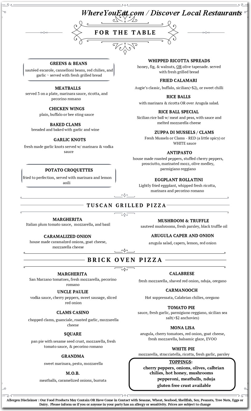 menu image