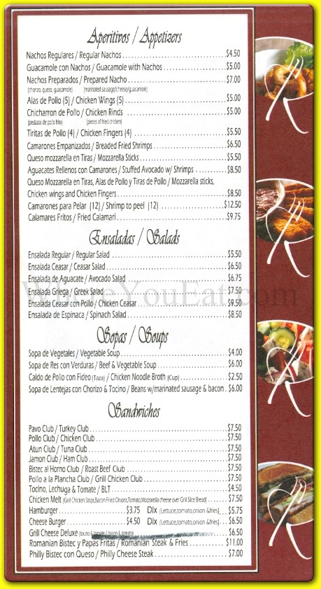 menu image