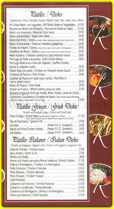 menu image