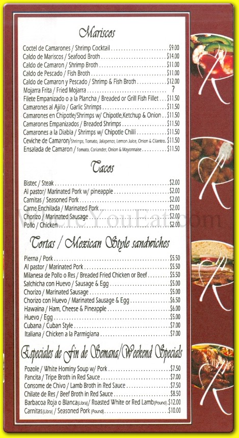 menu image