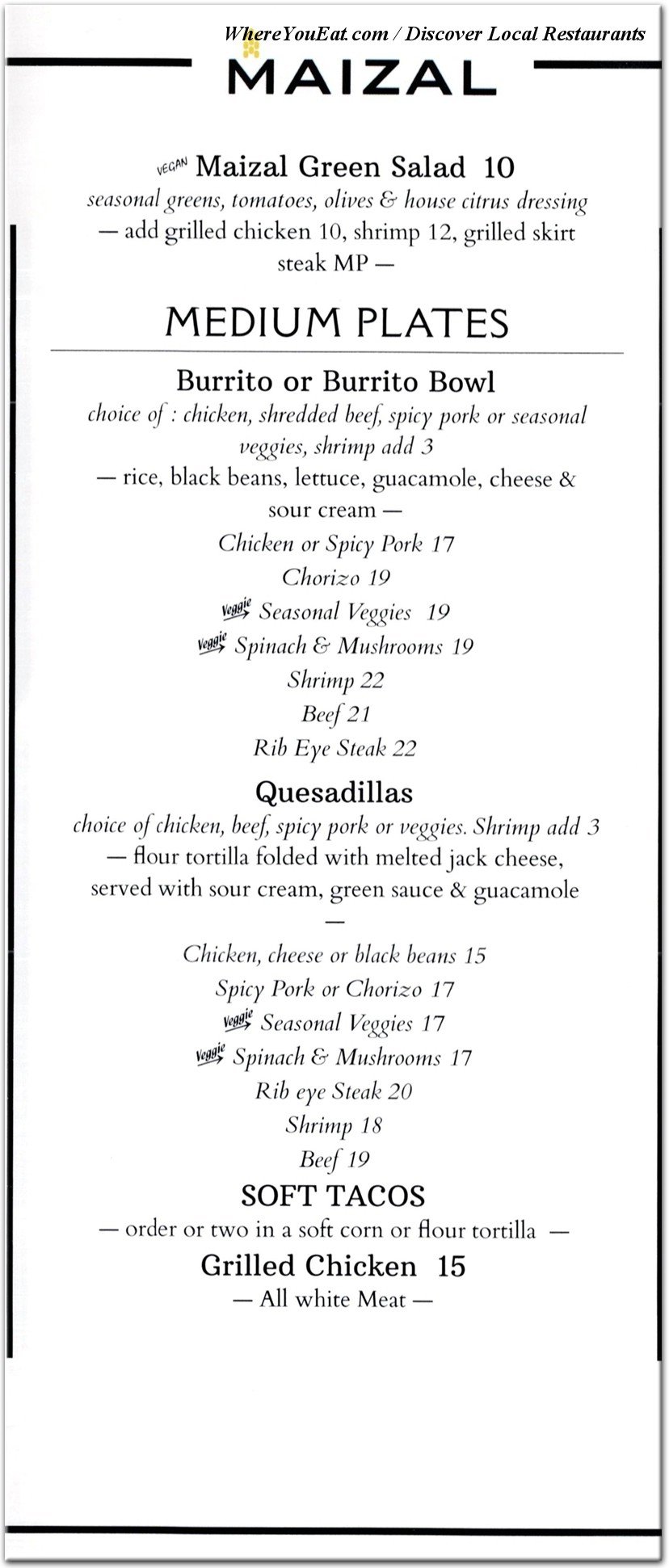 menu image