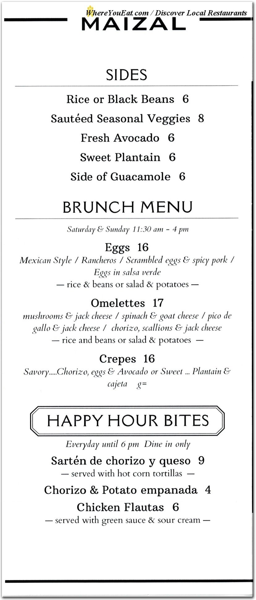menu image