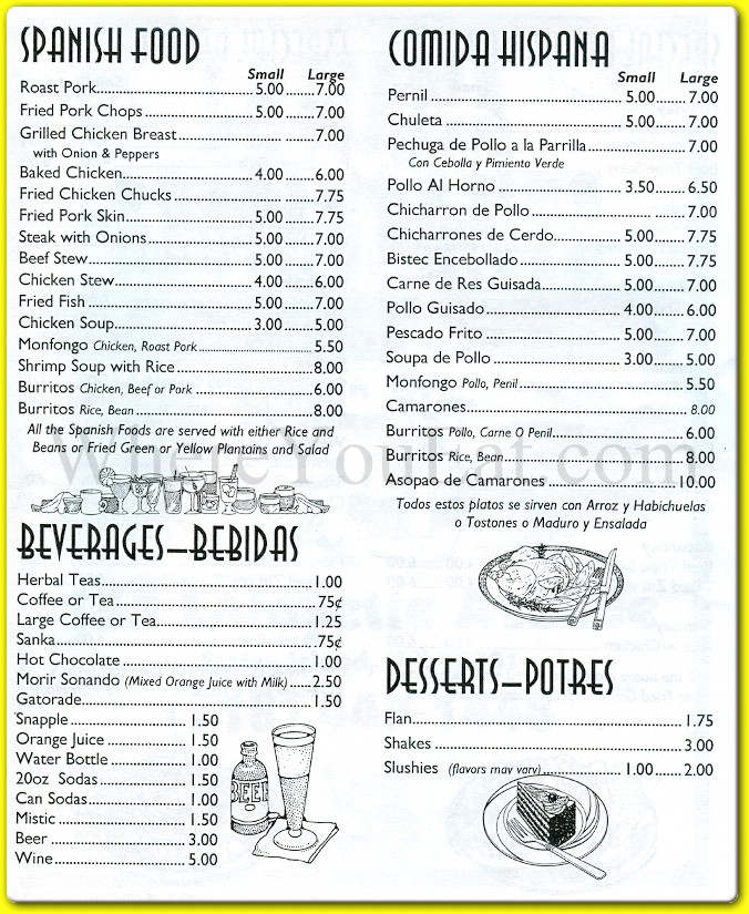 menu image