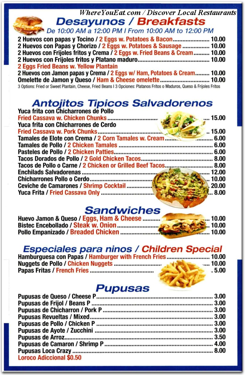 menu image