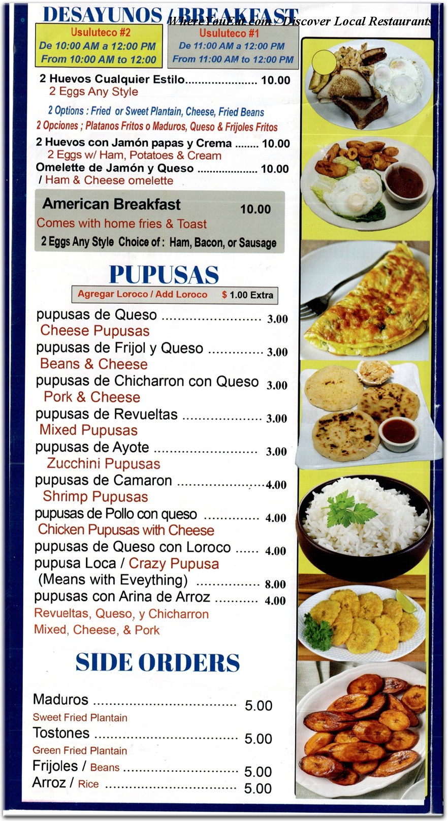 menu image