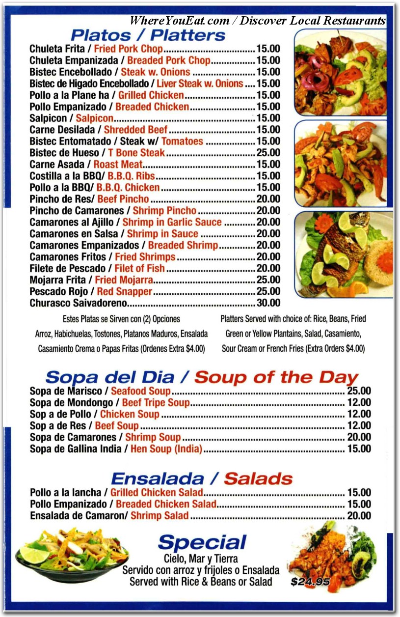 menu image