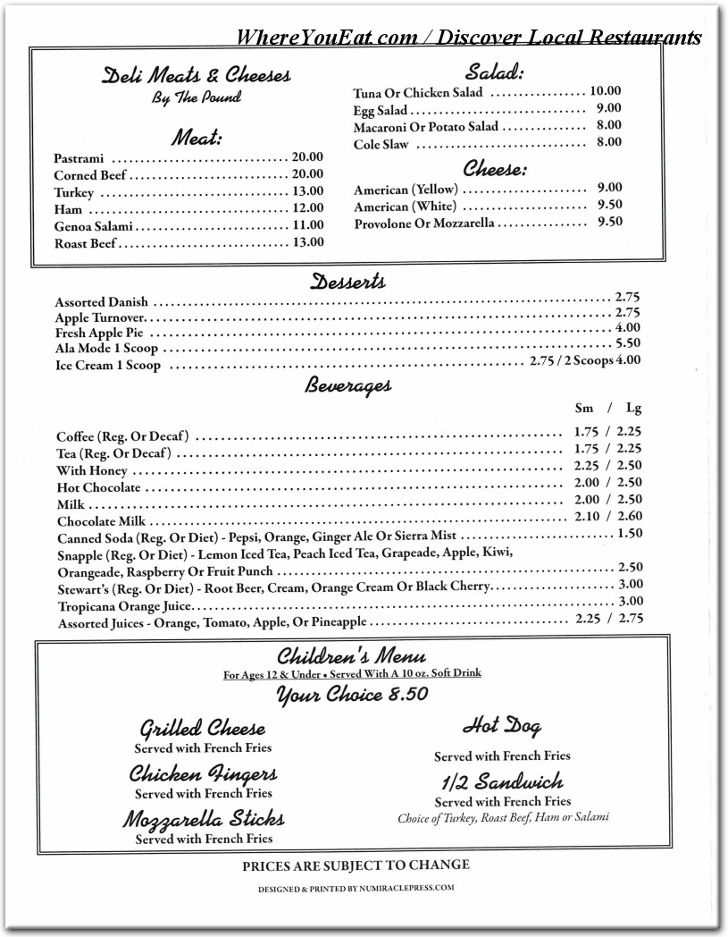 menu image