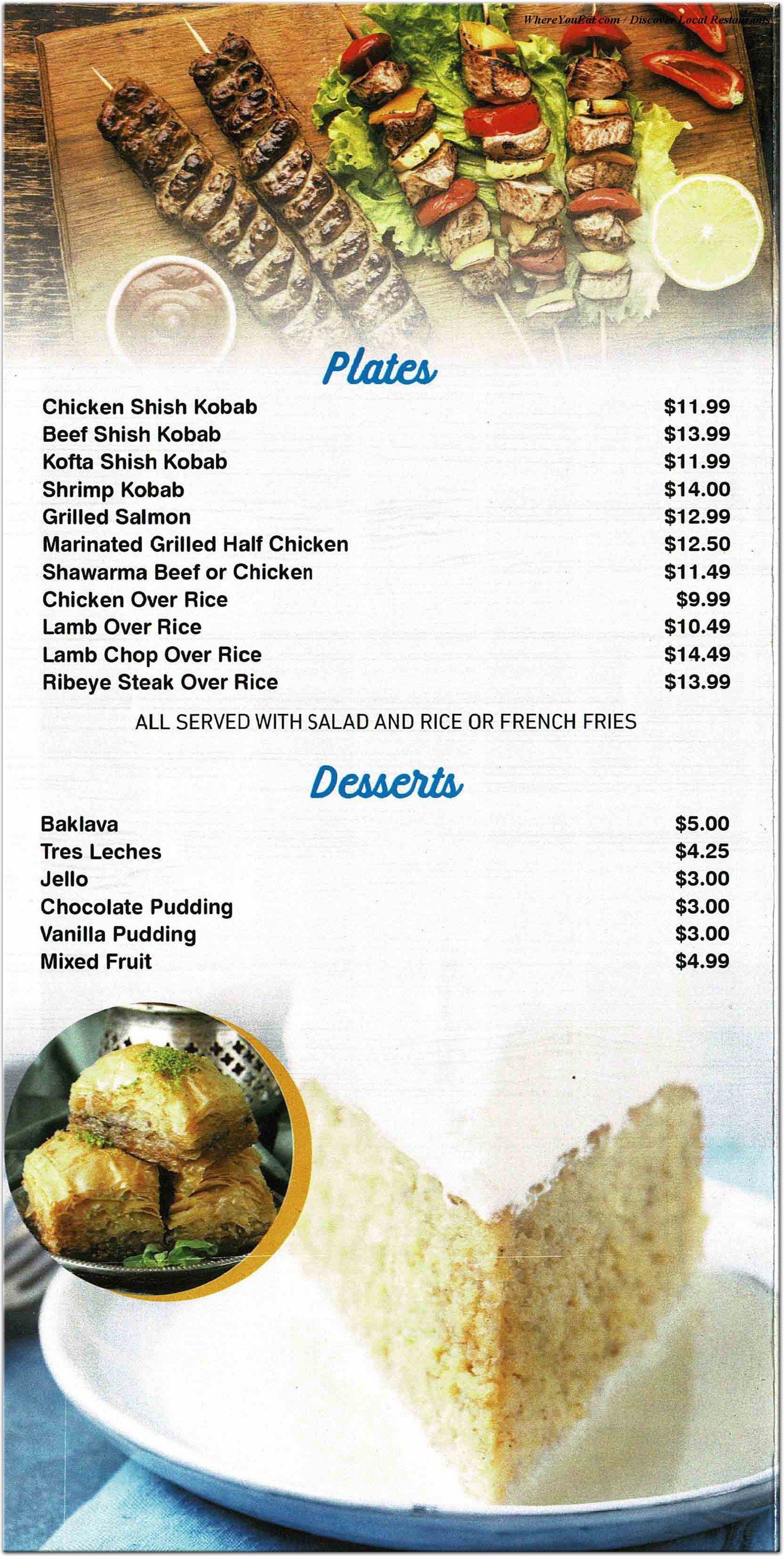 menu image