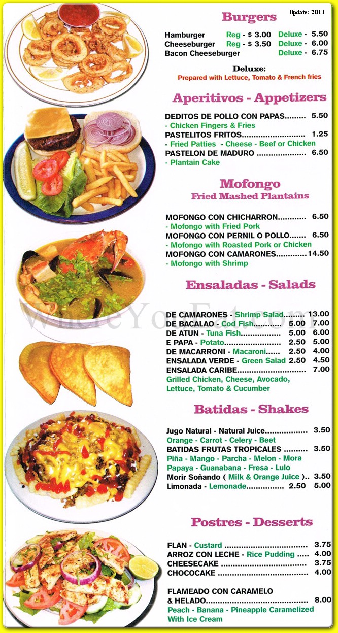 menu image