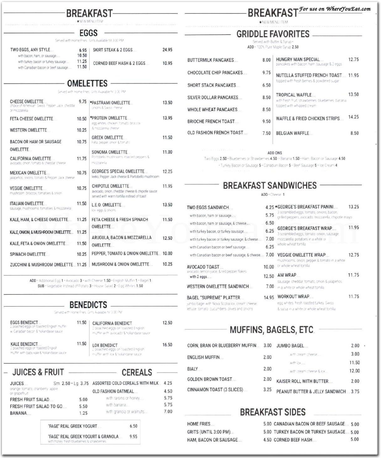 menu image