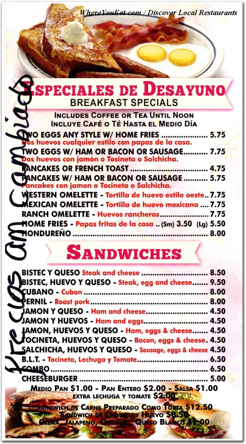 menu image