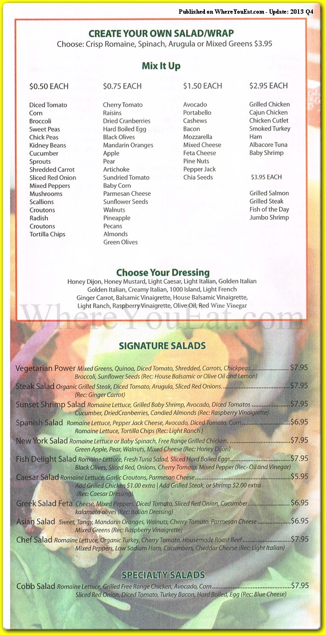 menu image