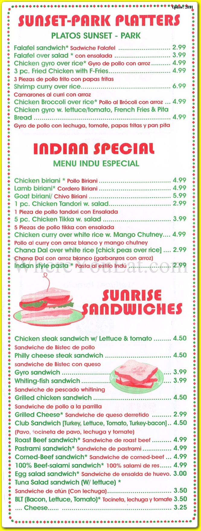 menu image