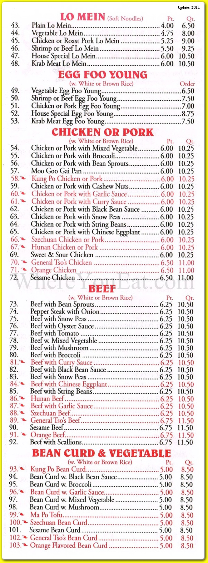 menu image