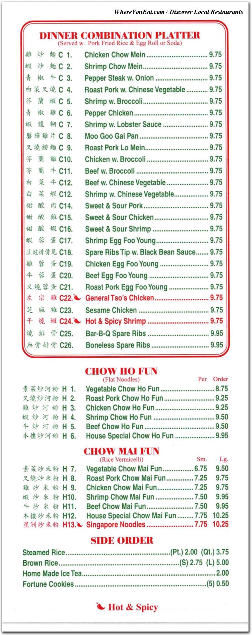 menu image