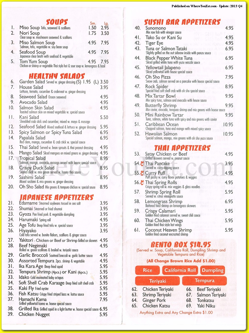 menu image