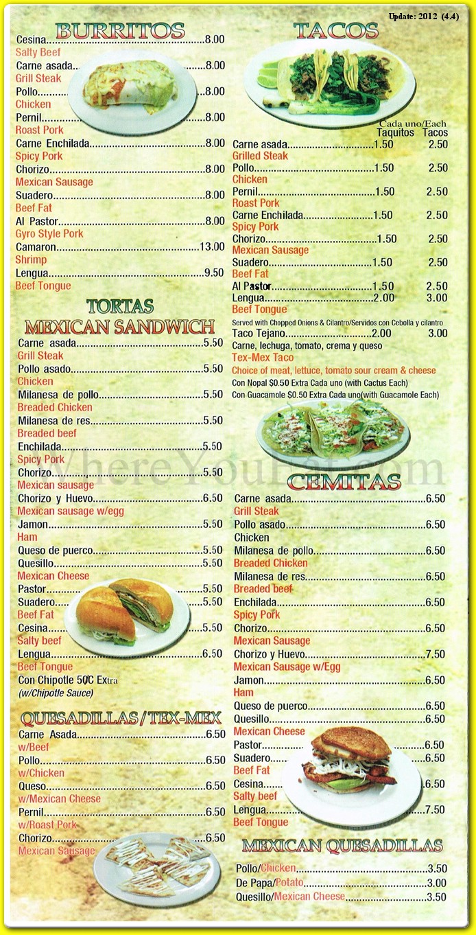 menu image