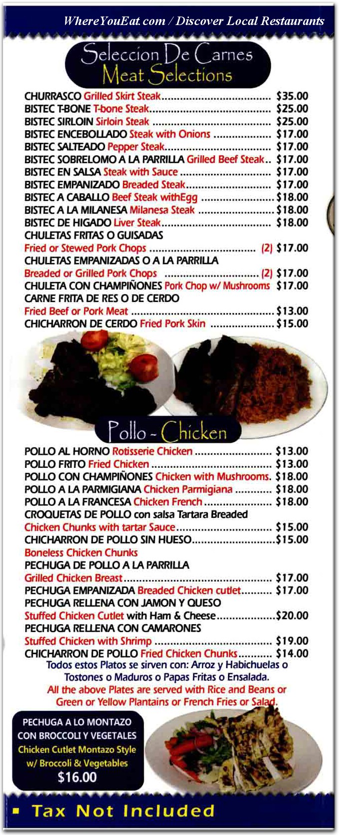 menu image