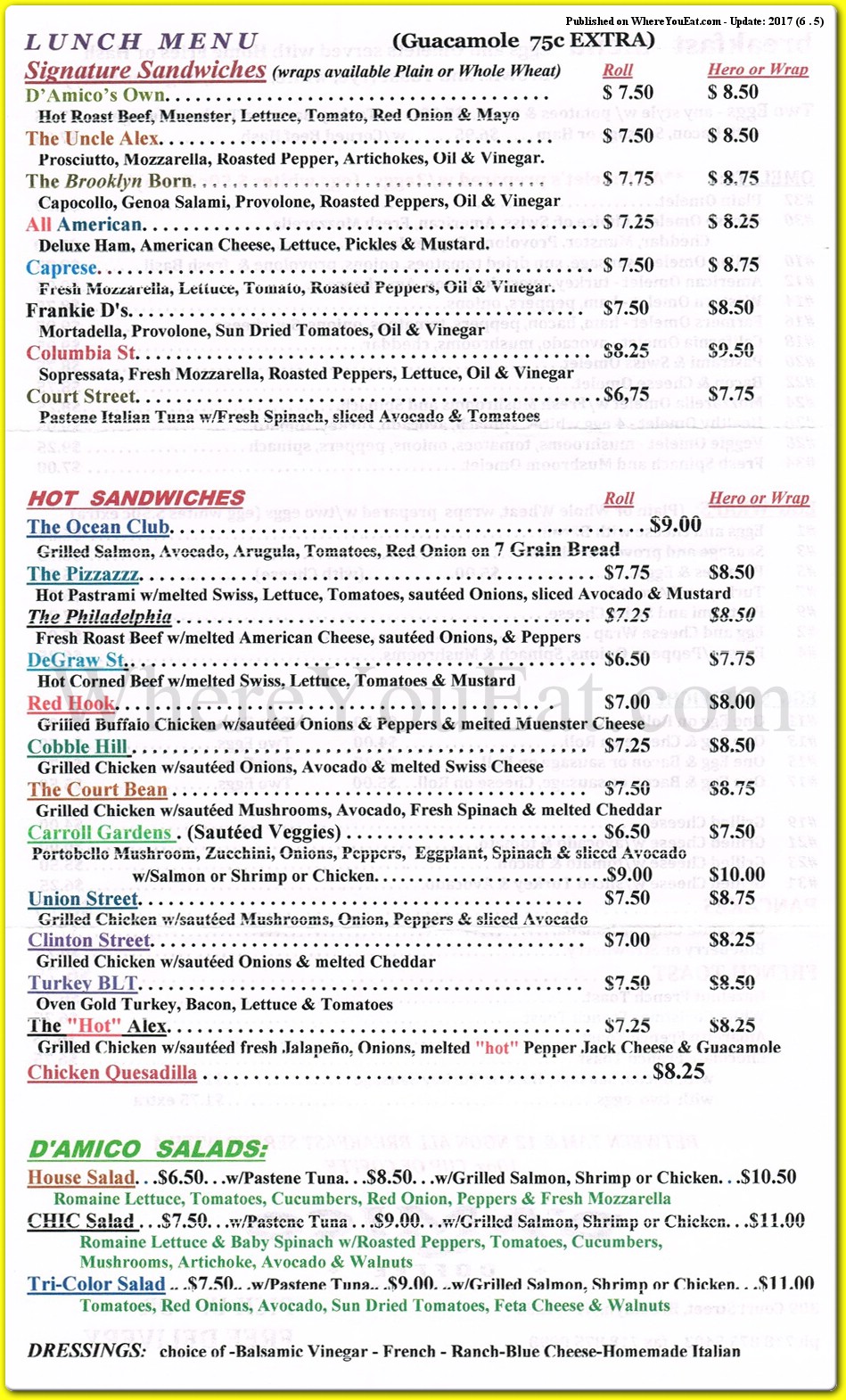 menu image