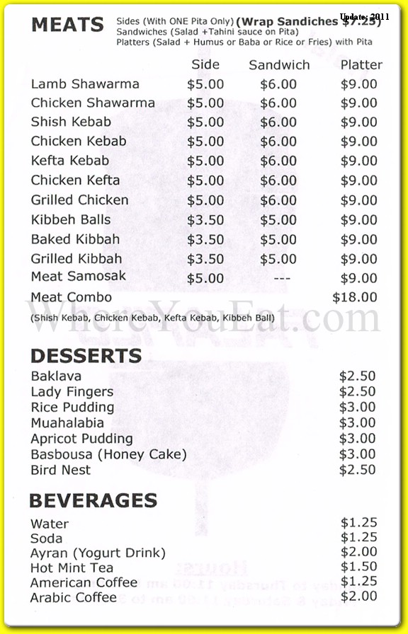 menu image