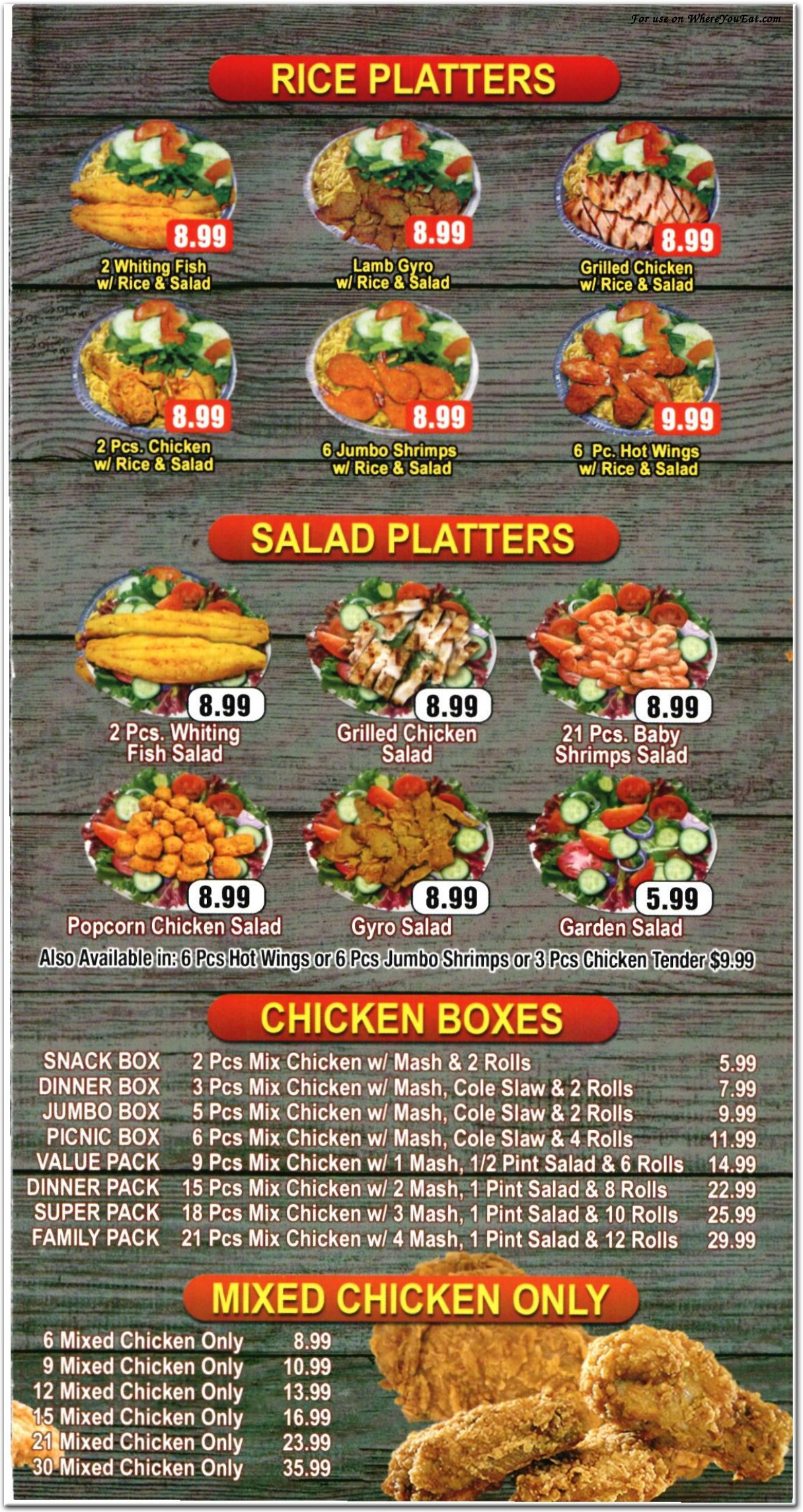 menu image