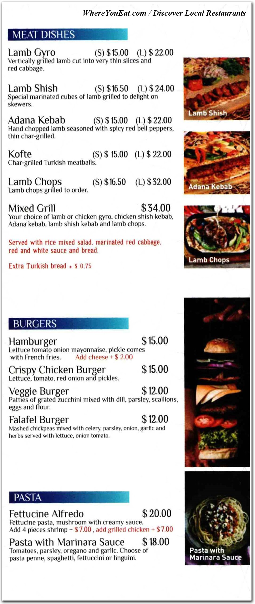 menu image