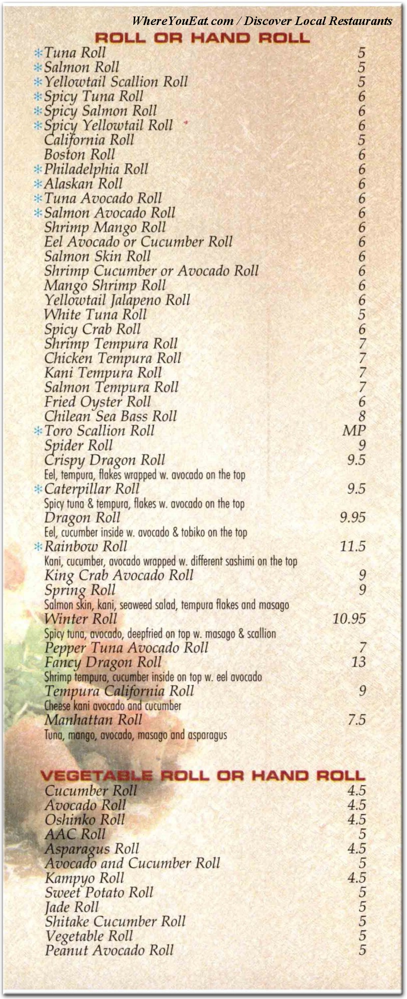 menu image