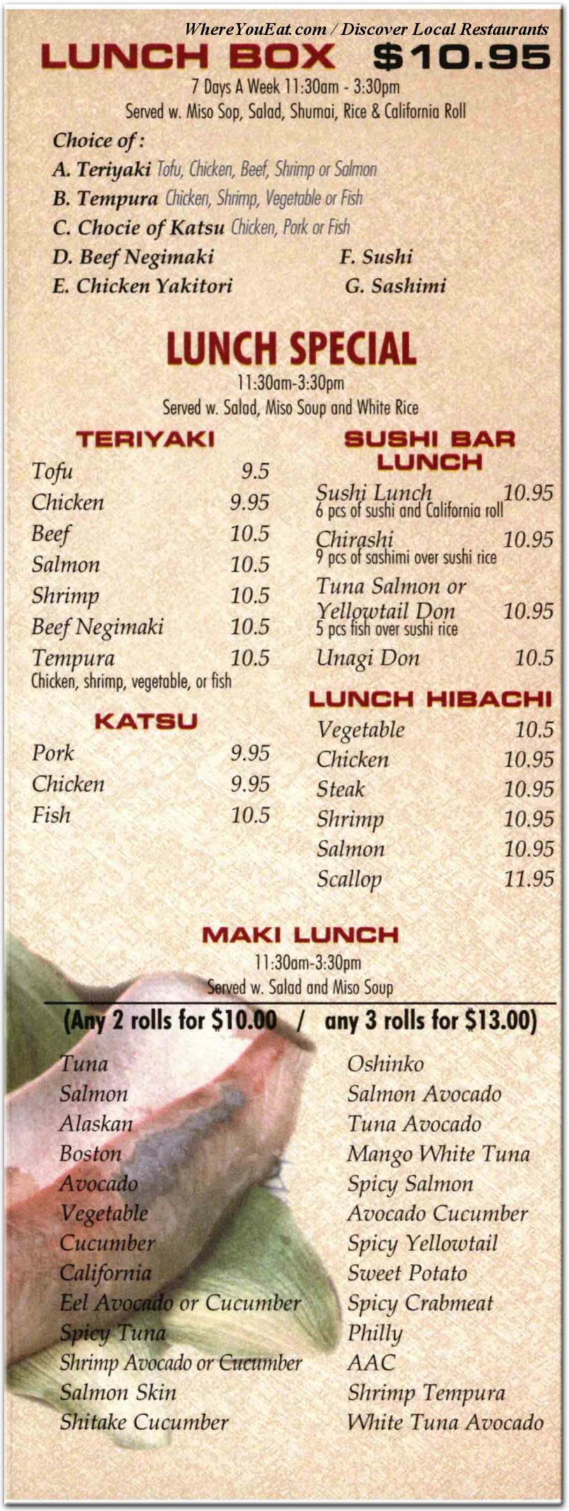 menu image